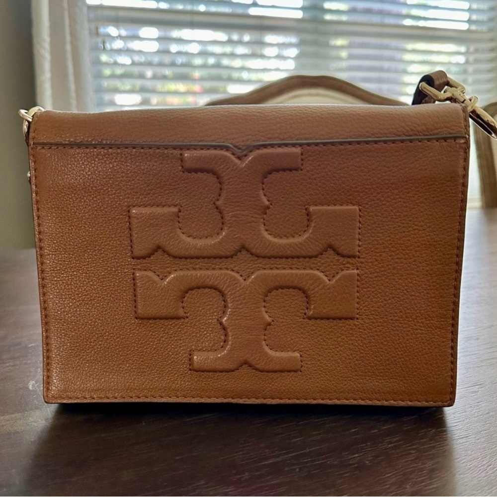Tory Burch ‘Bombe T Combo’ Leather Crossbody Bag